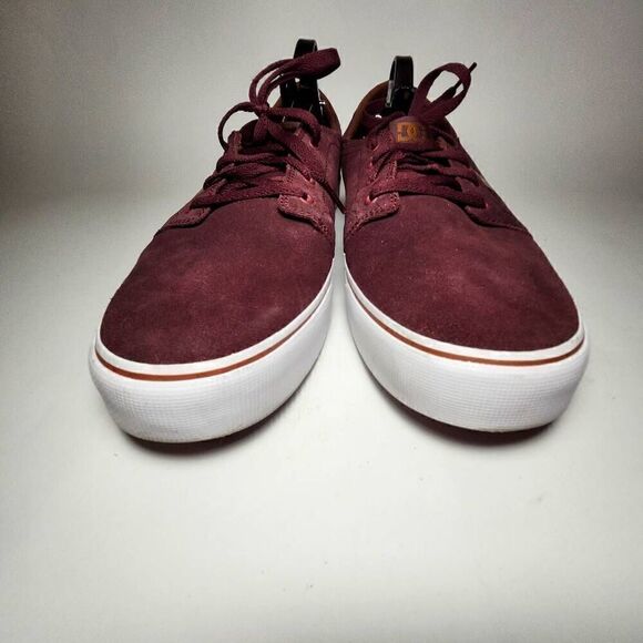 DC Skateboard Shoe 300172 BURGUNDY SUEDE   MEN size 13 - Picture 5 of 7